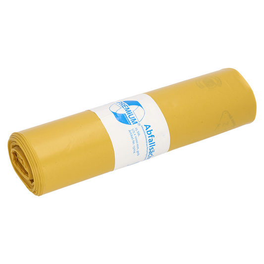 DEISS Premium® Typ 60 Abfallsäcke 13704 mit 70 Liter in gelb