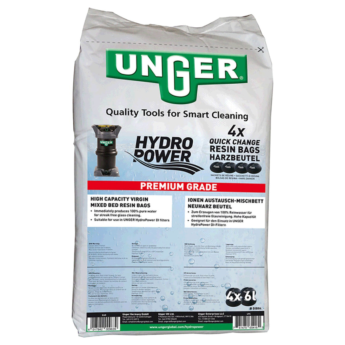 Unger QuickChange Harzbeutel, 4er Pack im Sack