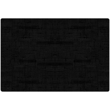 Das Duni Silikon-Tischset der Duni GmbH besteht aus einem schwarzen strukturierten Rechteck mit einem dezenten Webmuster, das an Stoff oder eine textile Oberfläche erinnert und es sowohl stilvoll als auch pflegeleicht für jeden Esstisch macht. Es wird in einer Packung mit sechs Stück geliefert, die jeweils 30 x 45 cm messen.