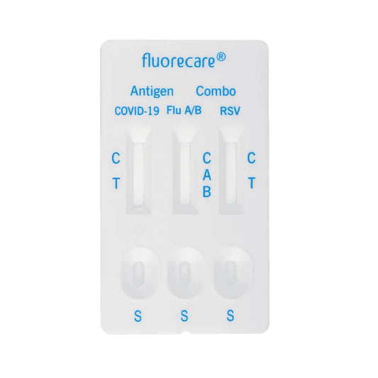 Fluorecare SARS-CoV-2, Influenza A + B & RSV Antigen Kombi Test, 1 Stück | Packung (1 Tests)