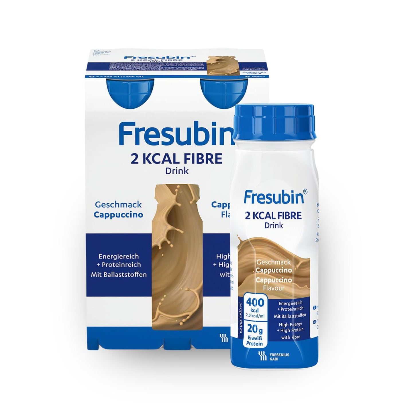 Fresubin 2 kcal Fiber Drink 4 x 200 ml | Pack (4 bottles)