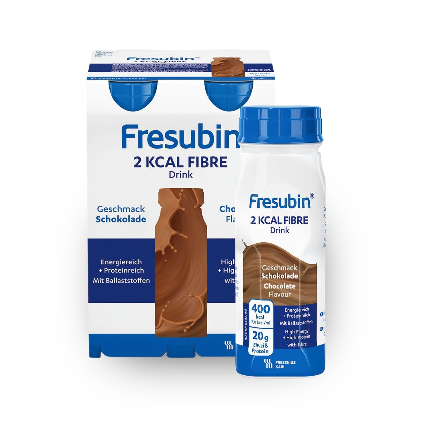 Fresubin 2 kcal Fiber Drink 4 x 200 ml | Pack (4 bottles)