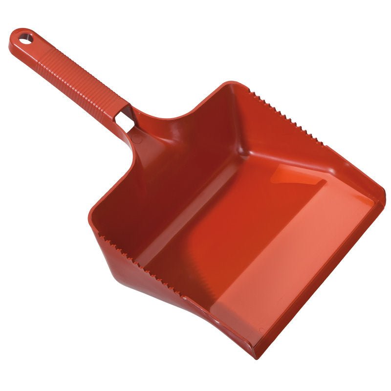 The METAL DETECT DUSTPAN SQUARE from Haug Bürsten KG made of plastic (350x222x110) is ideal for picking up dust and dirt, perfect for food processing and with a hole in the handle for easy hanging.