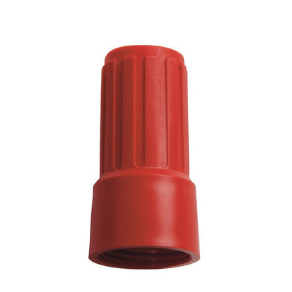 Der ÜBERWURFMUTTER FÜR ADAPTER E1100019 von Haug Bürsten KG zeichnet sich durch eine robuste, gerippte Zylinderform mit breitem Boden aus, die eine stabile Verbindung für Adapter gewährleistet.