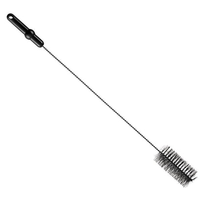 Die ROHRBÜRSTE, ø 0,50MM MITTEL 700Xø 60MM von Haug Bürsten KG hat einen schwarzen Kunststoffgriff und steife Borsten, ideal für die Reinigung von Flaschen oder Rohren. Der zylindrische Borstenkopf mit 50 mm Durchmesser reinigt mühelos enge Räume.