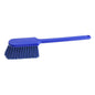 The Haug Bürsten KG BREAD SPREADER is a blue PBT hand brush with soft, 0.25 mm thick bristles and a 395 mm long handle, depicted on a plain white background.