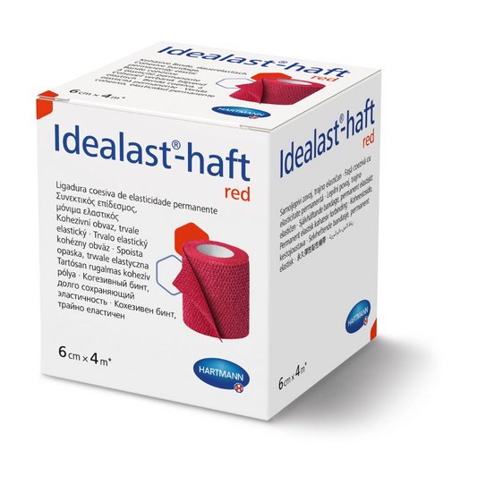 Hartmann Idealast®-haft Color, dauerelastische Idealbinde in rot, 6 x 4 cm