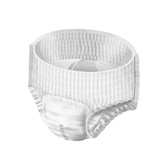 Hartmann MoliCare Pants Night Inkontinenzhosen - 30 Stück, ein medizinisches Stützkleidungsstück mit flexibler Rippung und verstellbaren Verschlüssen, isoliert auf weißem Hintergrund. Ideal zur Behandlung von Harninkontinenzproblemen.