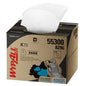 A WypAll® X70 PowerClean BRAG™ Box (white, 200 towels) from Kimberly-Clark GmbH shows a white, partially pulled-out cleaning cloth, with product information and images for industrial cleaning on the box.