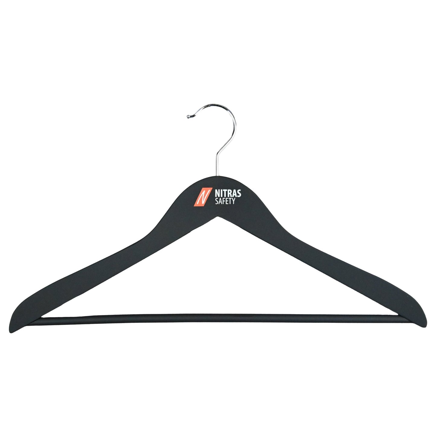 NITRAS Kleiderbügel, schwarz | Karton (1 Packung)