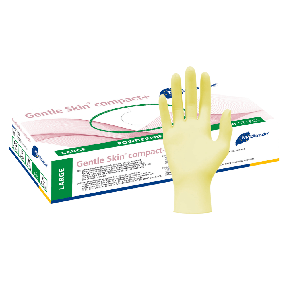 gentle skin handschuhe Meditrade Gentle Skin® Latexhandschuhe compact+ Einweghandschuh