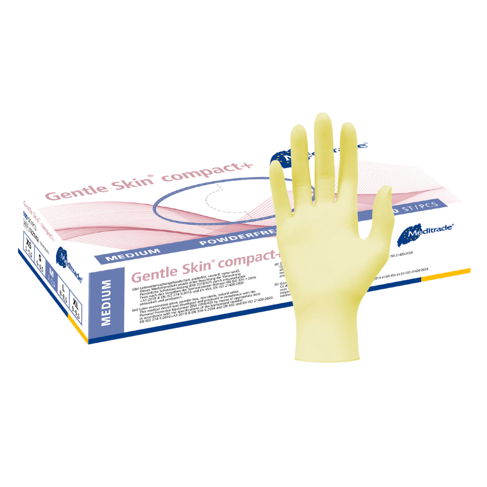 latex handschuhe gentle skin Meditrade Gentle Skin® Latexhandschuhe compact+ Einweghandschuh