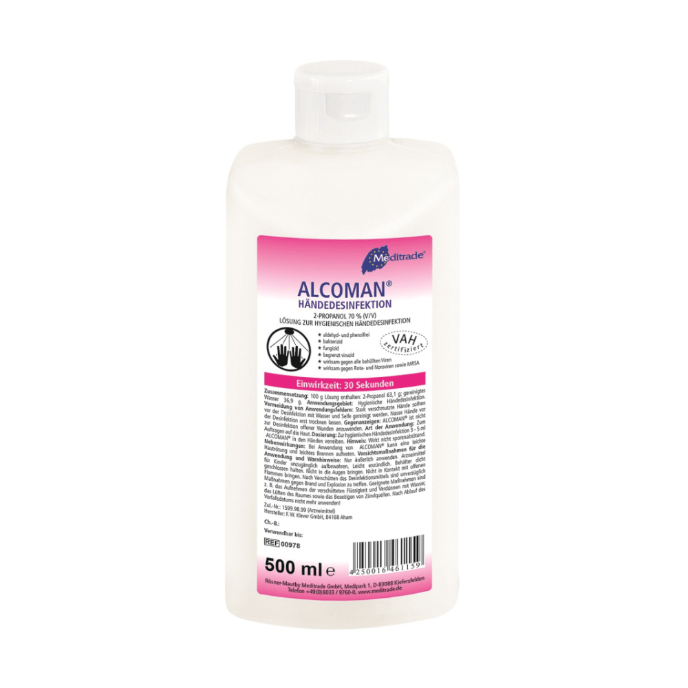 Meditrade Alcoman® Händedesinfektionsmittel - 500 ml | Flasche (500 ml)