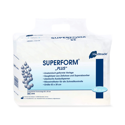 Meditrade Superform® Plus Inkontinenzvorlage - 30 Stück | Karton (5 Packungen)