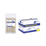 Meditrade cotton swabs made of wood, small head 15 cm | Cardboard (10 bags)