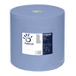 The label prominently features a large blue industrial paper towel roll with the logo of Sofidel Germany GmbH and the product number 416620. The label includes usage instructions for this Papernet industrial paper / blue roll, a 3-ply variant, and recycling symbols.