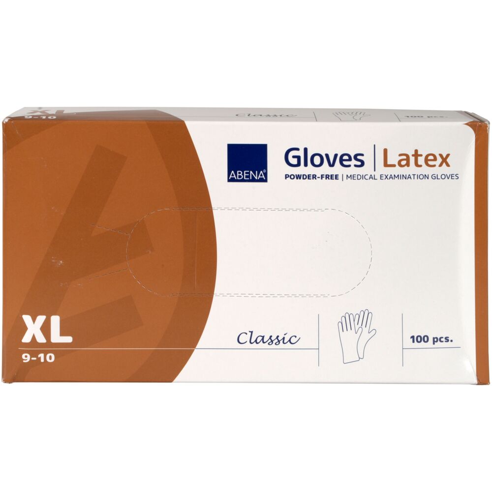 Latex-Handschuhe Classic, Puderfrei, Glatt ,Natur