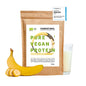 Organic vegan protein powder banana without soy