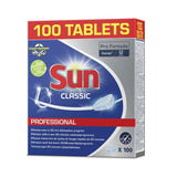 SUN Professional Classic Tabs, Reinigertabs für die Spülmaschine | Packung (100 Stück)