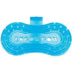 Der Ekco Clip Lufterfrischer, Blau Fresh von Diversey Deutschland GmbH & Co. OHG ist ein blauer Toilettenbeckenerfrischer im 10er-Karton, der für langanhaltende Frische sorgen soll.