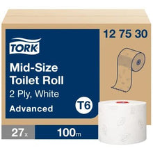 Tork Midi Toilet Paper White | Carton (27 packs)