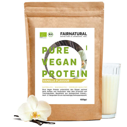 Organic vegan protein powder vanilla without soy