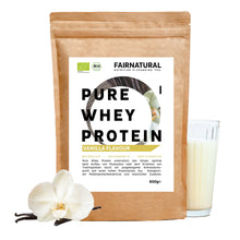 Organic whey protein powder vanilla
