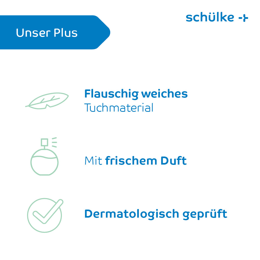 Ein Screenshot eines Telefons, das Optionen für pflegebedürftige Patienten anzeigt, darunter Schülke esemtan® Waschhandschuhe, 10er Pack | Packung (10 Handschuhe) von Schülke & Mayr GmbH.
