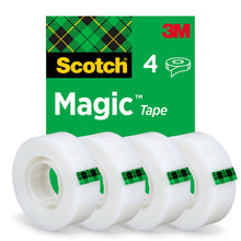Scotch® Magic™ Invisible Tape 8-1933-4S, 19mm x 33m, 4 Rolls/Pack | Pack (4 rolls)