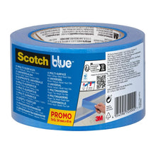 ScotchBlue™ Malerabdeckband „Multi-Surface“, 24 mm x 41 m, 3 Rollen/Packung, 100% PEFC, SGSCH-PEFC-COC-110078 | Packung (3 Rollen)