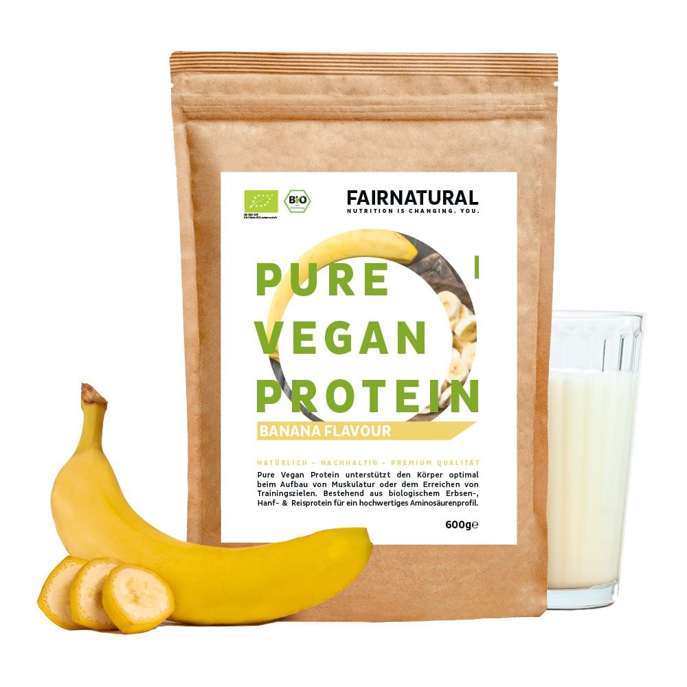 Bio Veganes Proteinpulver Banane ohne Soja